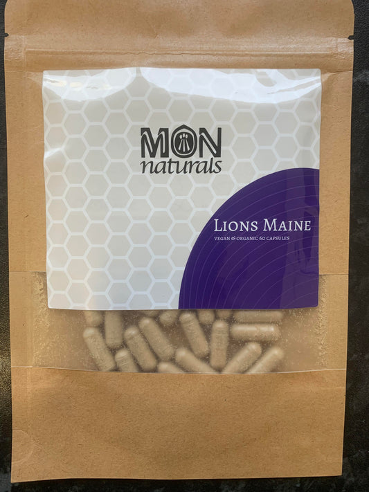 Vegan Organic Lions Maine 60 Capsules 8 - 1 Extract
